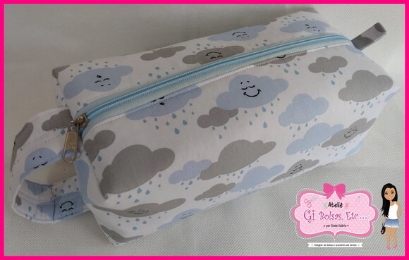 Necessaire Box com Alça Lateral (extra Grande)