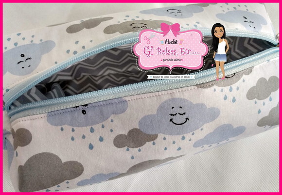 Necessaire Box com Alça Lateral (extra Grande)