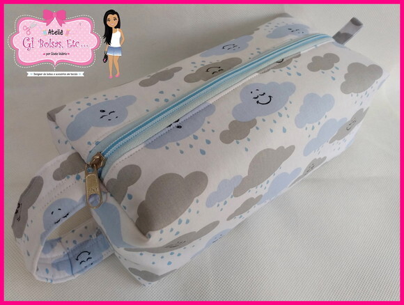 Necessaire Box com Alça Lateral (extra Grande)