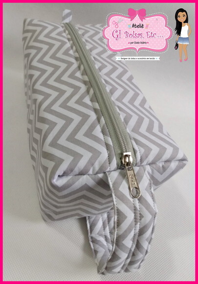 Necessaire Box com Alça Lateral (extra Grande)