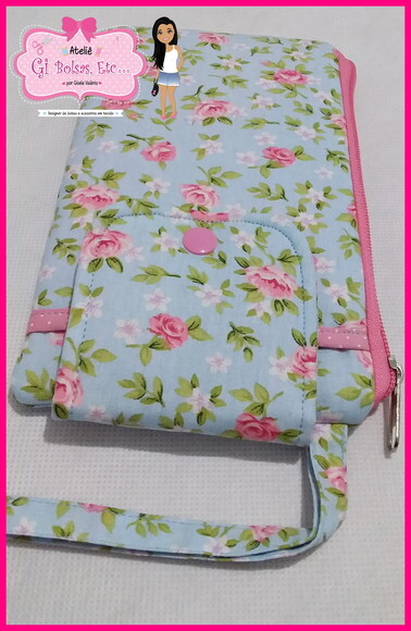 Porta Celular c/ Necessaire Embutida