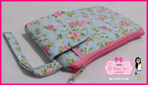 Porta Celular c/ Necessaire Embutida