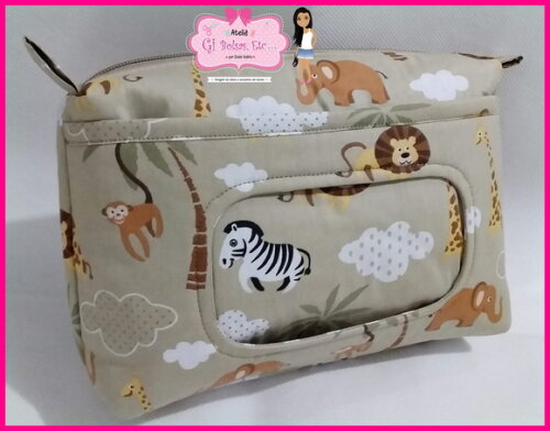 Kit 2 Saquinhos Roupa Suja/limpa + Necessaire Bebê