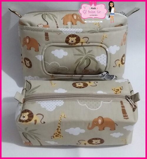 Kit 3 Necessaires - Bebê + G + Box m