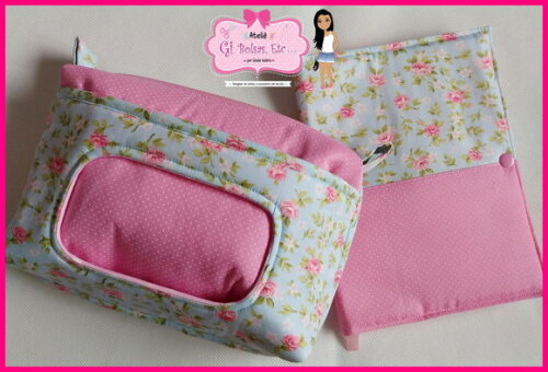Kit 5 Saquinhos + Necessaire Bebê + Capa Caderneta