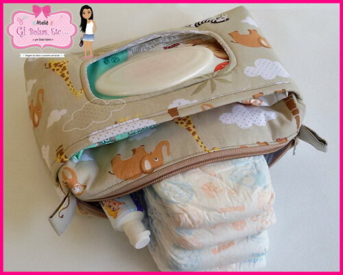 Kit Necessaire do Bebê + Capa Caderneta de Vacinação