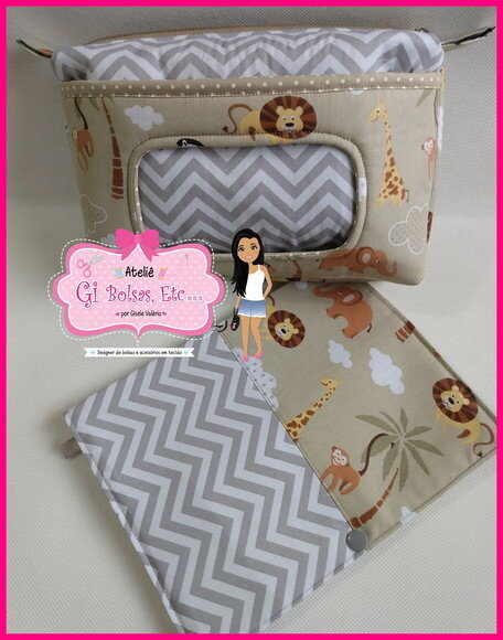 Kit Necessaire do Bebê + Capa Caderneta de Vacinação