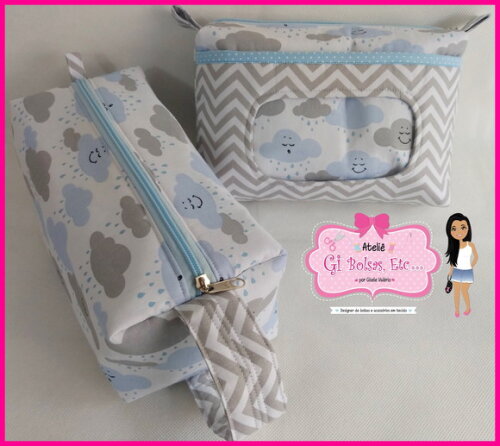 Kit Necessaire do Bebê + Necessaire Box Extra G