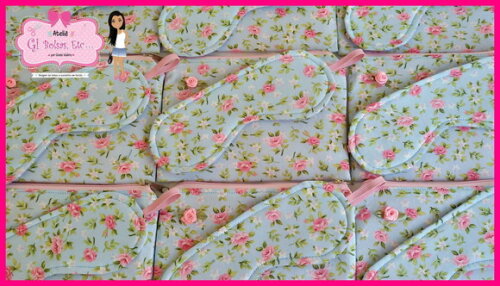 Lembrança Madrinha Necessaire + Máscara de Dormir