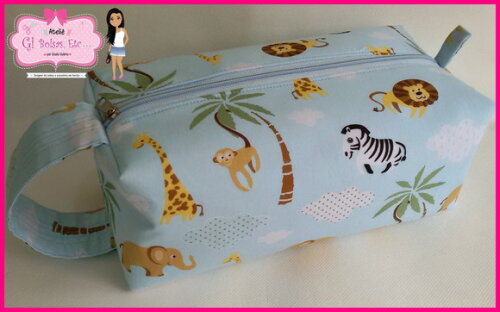 Necessaire Box com Alça Lateral (extra Grande)
