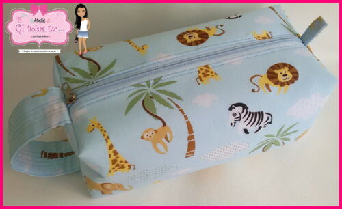 Necessaire Box com Alça Lateral (extra Grande)