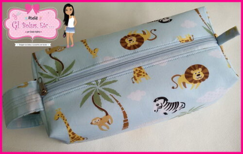 Necessaire Box com Alça Lateral (extra Grande)