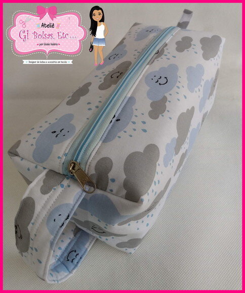 Necessaire Box com Alça Lateral (extra Grande)
