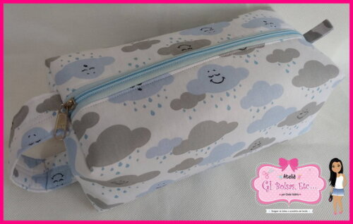 Necessaire Box com Alça Lateral (extra Grande)