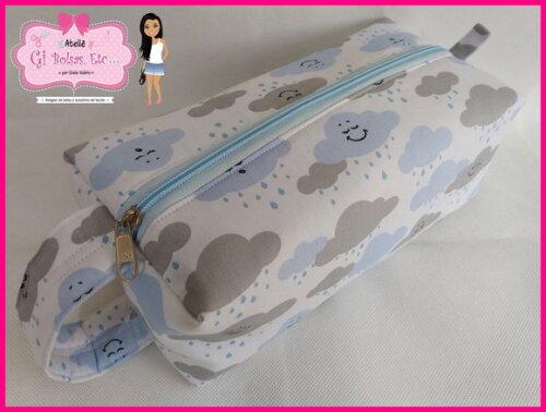Necessaire Box com Alça Lateral (extra Grande)