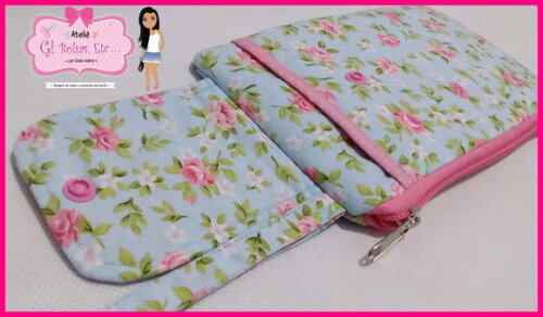 Porta Celular c/ Necessaire Embutida