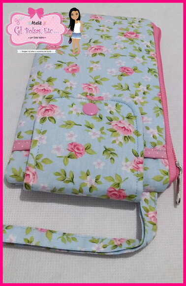 Porta Celular c/ Necessaire Embutida