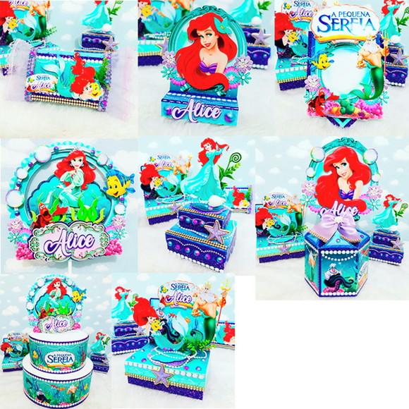 Ariel a Pequena Sereia Arquivo de Corte Studio e pdf