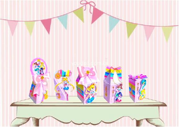 Arquivo Caixa Silhouette e pdf Sailor Moon
