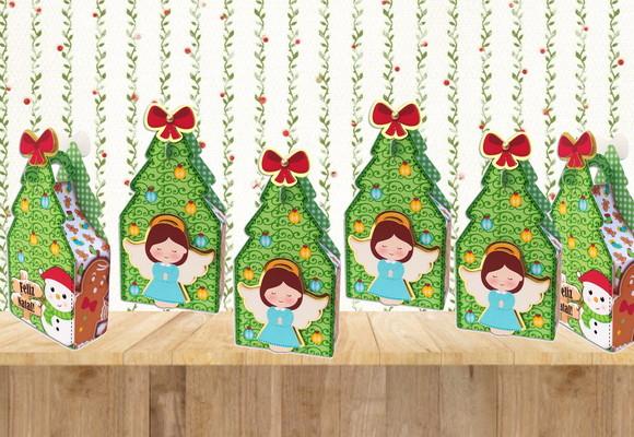 ARQUIVO DIGITAL SILHOUETTE CAIXAS ARVORE DE NATAL