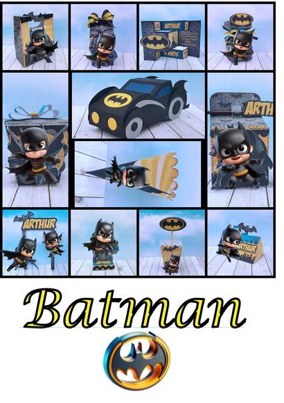 Batman Cute Arquivo de Corte Digital Studio e pdf