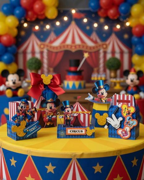 Circo do Mickey Arquivo de Corte Digital Studio e pdf