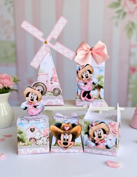 Minnie Fazendinha Arquivo de Corte Studio e pdf