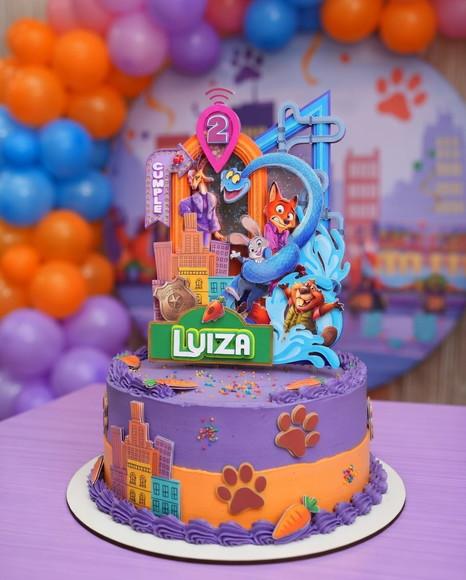 Topo de Bolo Zootopia 2 2026 Arquivo de Corte Studio