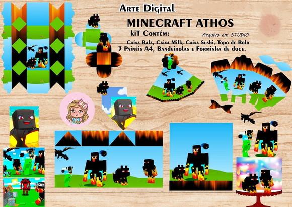 Minecraft Athos Arquivo Digital de Corte Studio