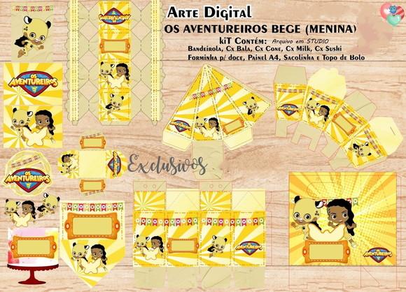 os Aventureiros Menina Arquivo Digital de Corte Studio