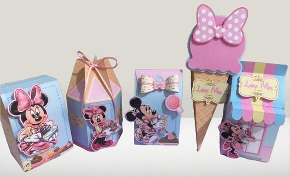 Minnie Confeiteira Luxo Arquivo de Corte Studio e pdf