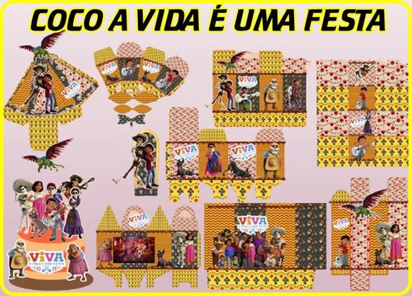 Arquivo Digital Silhouette Studio Coco a Vida É Uma Festa