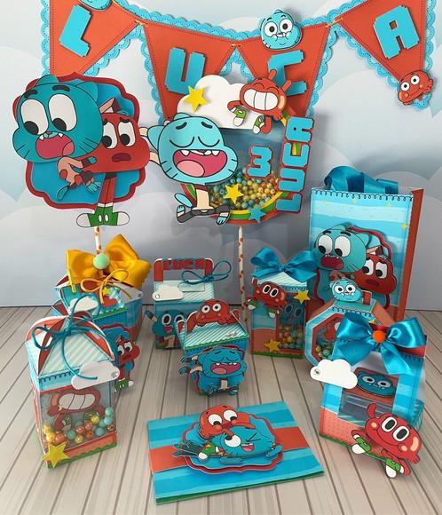 Arquivo Corte Kit Silhouette Gumball Luxo