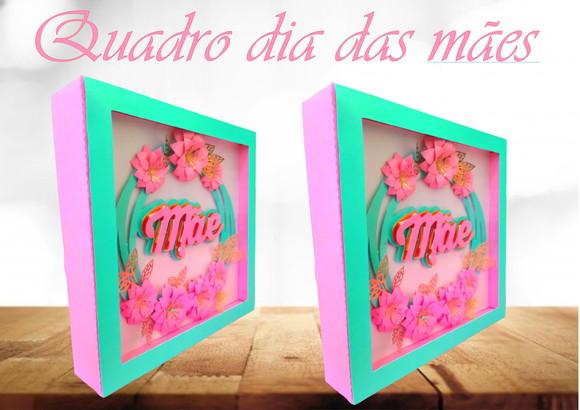 Arquivo Digital Silhouete QUADRO DIA DAS MÃES LUXO