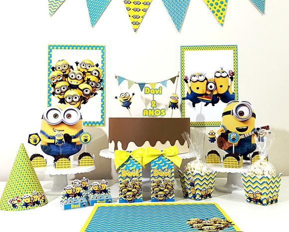 Arquivo Digital Silhouette FESTA MINNIONS FESTA EM CASA