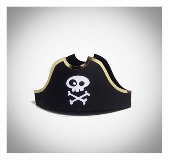 Arquivo Silhouette Caixa Centro de Mesa Chapéu Pirata