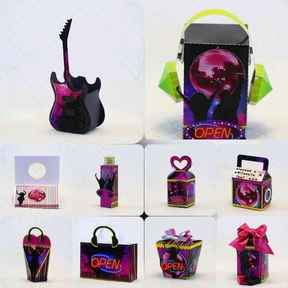 Arquivo Silhouette Balada Neon Luxo