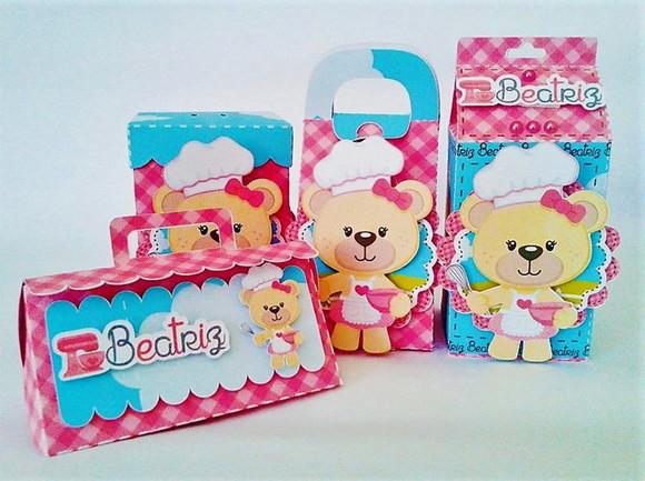Arquivo Digital Silhouette Ursinha Confeiteira 2018