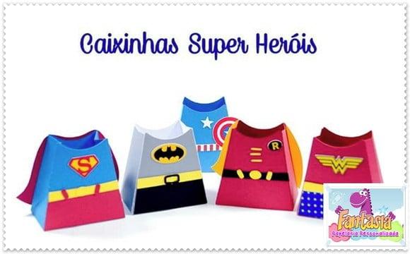 Arquivo Digital Silhouette Caixa Super Herois