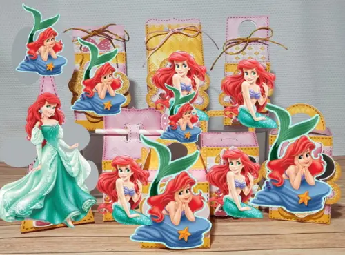 Ariel a Pequena Sereia Arquivo de Corte Studio