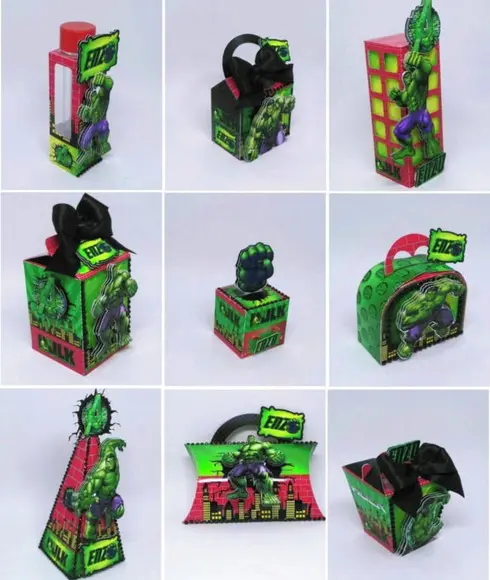 Arquivo Caixa Silhouette Hulk