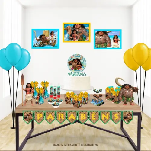 Arquivo Digital de Corte Studio e pdf Moana Luxo