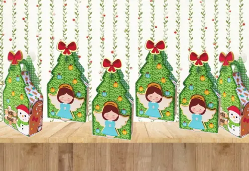 ARQUIVO DIGITAL SILHOUETTE CAIXAS ARVORE DE NATAL