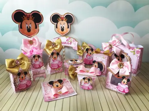 ARQUIVO DIGITAL SILHOUETTE FESTA MINNIE PRINCESA ROSA LUXO