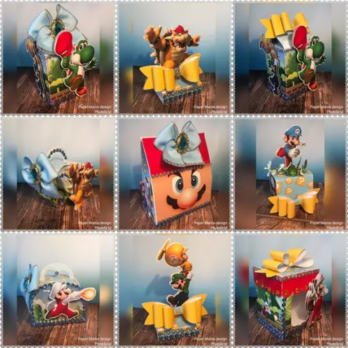 Arquivo Digital Silhouette Festa Super Mario Studio e pdf