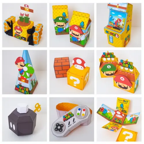 Arquivo Digital Silhouette Festa Super Mario Studio e pdf