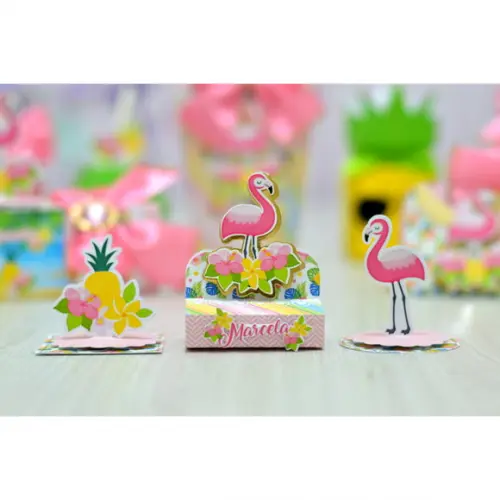 ARQUIVO DIGITAL SILHOUETTE FLAMINGOS LUXO
