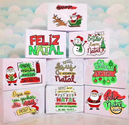 ARQUIVO DIGITAL SILHOUETTE NATAL COMBO CAIXAS LUXO
