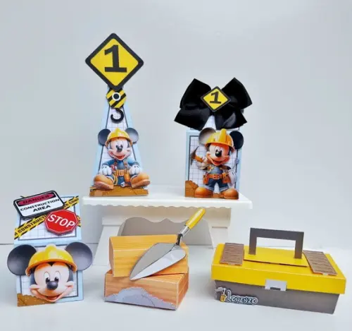 Mickey Construtor Arquivo de Corte Digital Studio e pdf