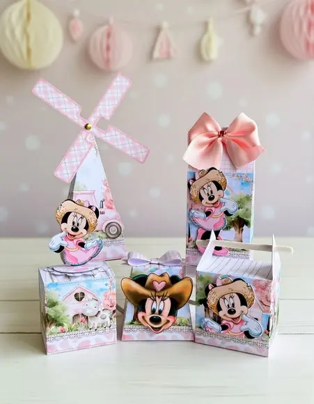 Minnie Fazendinha Arquivo de Corte Studio e pdf
